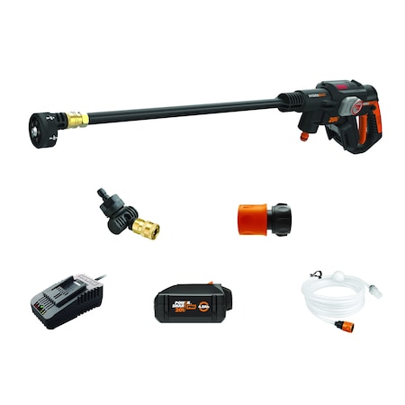 Worx Nitro 20V Brushless Hydroshot Plus Portable Power Cleaner, 710 MAX PSI, Battery and Charger Included WG633